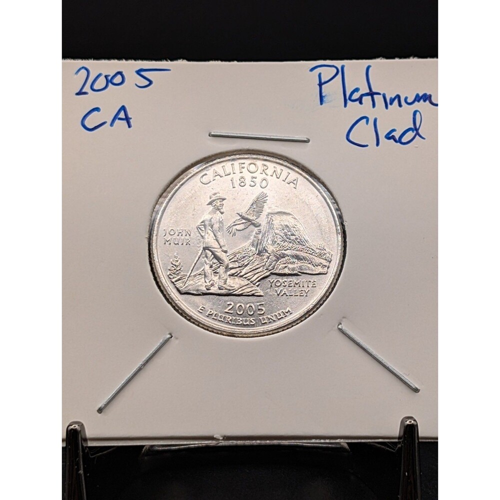 2005 California State Quarter Platinum Clad Collectible